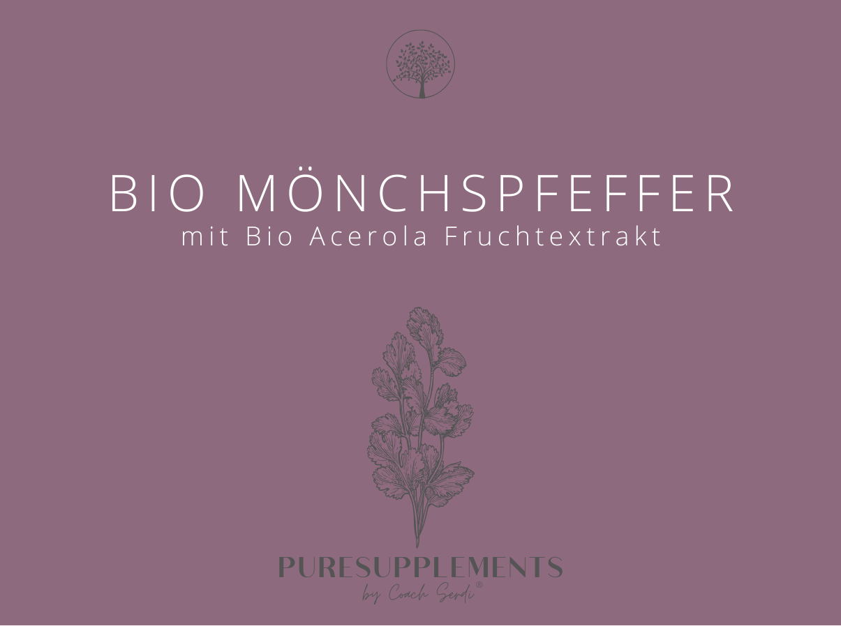 Premium Bio Mönchspfeffer Spezial Fruchtextrakt mit Bio Acerola-Fruchtextrakt 17% (4:1 Spezial Extrakt, Yin & Yang Balance, Wasserextraktion)