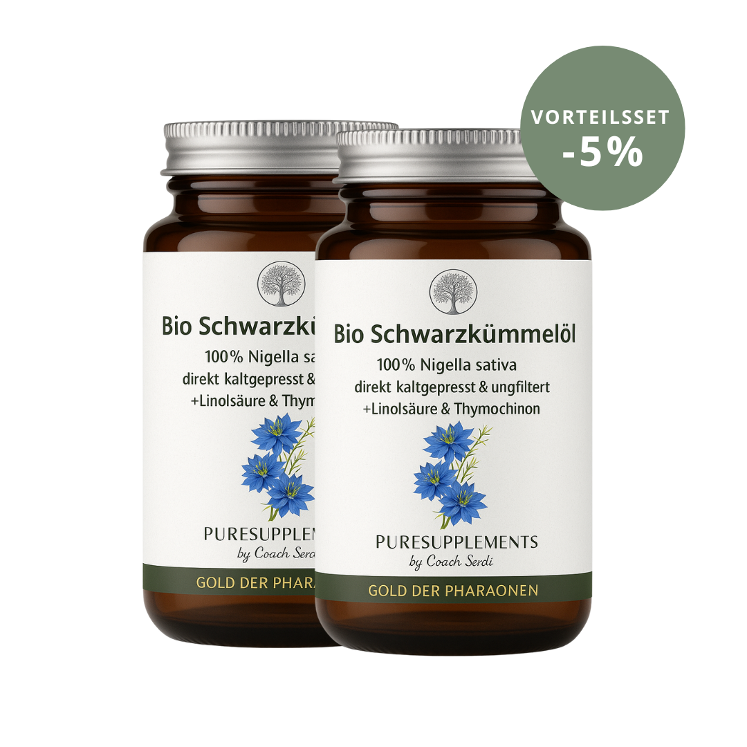 Premium Bio Schwarzkümmelöl in KAPSELN aus Spitzenanbau Ägypten (Extra Stark, Vegan, ungefiltert, Spitzenqualität + hoher Gehalt an Linolsäure & Thymochinon)