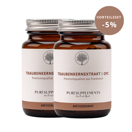 Premium Nativ-OPC 400mg ExGrape SEED® Traubenkernextrakt aus Spitzenanbau Frankreich (Rebsorten Pinot und Chardonnay, hochreine Wasserextraktion, Sulfit-frei, echtes OPC)