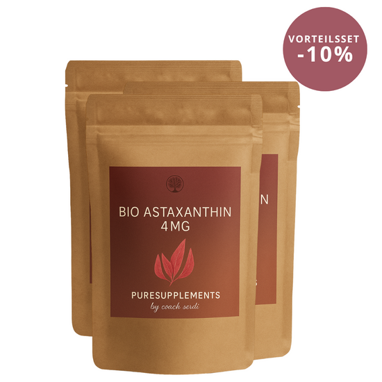 Premium Bio Astaxanthin 4mg mit Bio Olivenöl aus Spitzenanbau Europa (Vollspektrum Komplex, vegan, Kaltpressung nativ, 120 Kapseln)