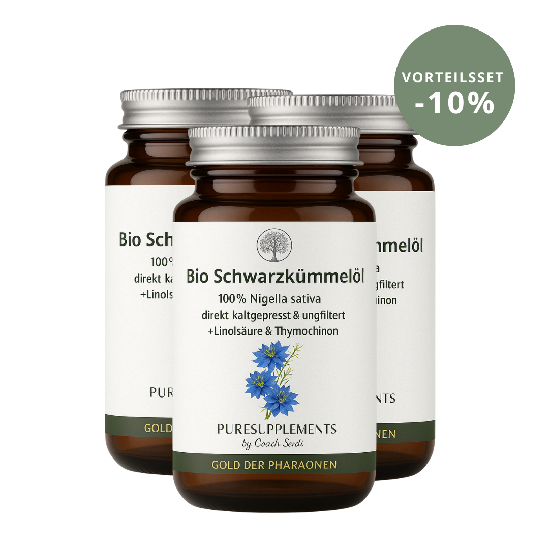 Premium Bio Schwarzkümmelöl in KAPSELN aus Spitzenanbau Ägypten (Extra Stark, Vegan, ungefiltert, Spitzenqualität + hoher Gehalt an Linolsäure & Thymochinon)