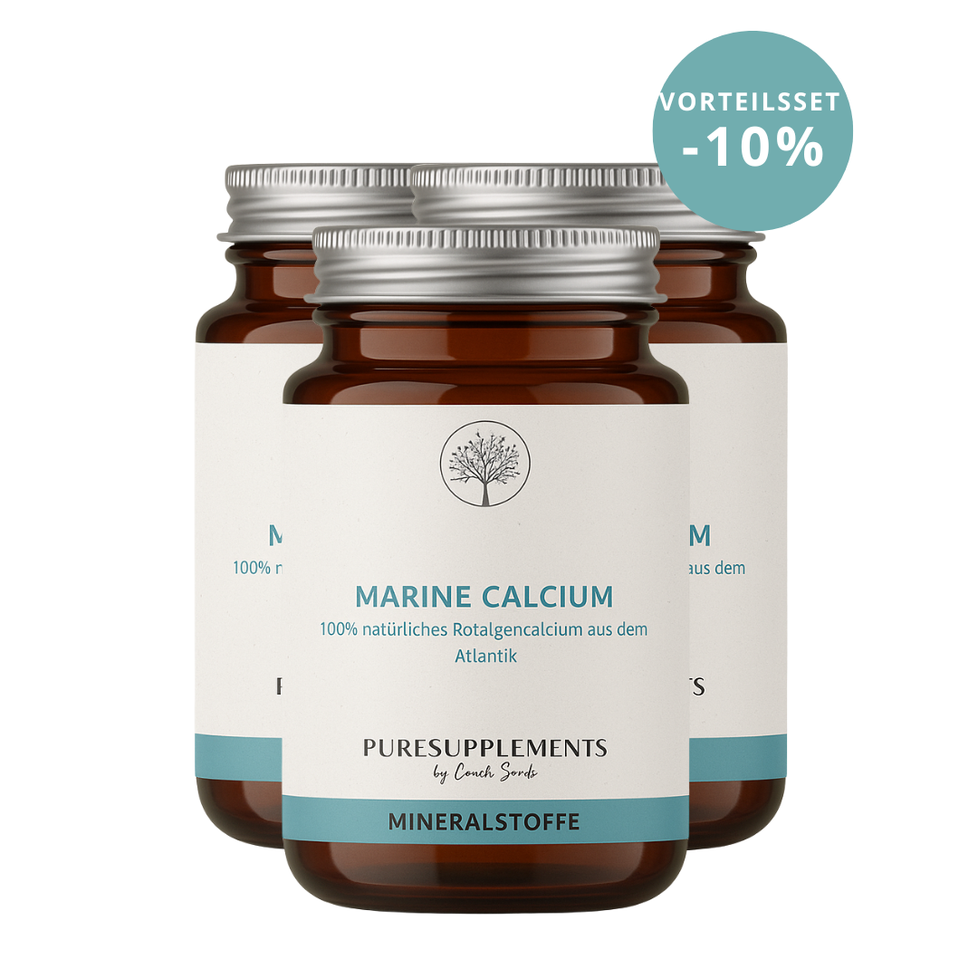 Premium Marine Calcium aus atlantischer Rotalge (Knochenstark, Atlantik Seegras, Vegan, 120 Kapseln)