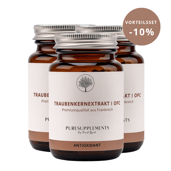 Premium Nativ-OPC 400mg ExGrape SEED® Traubenkernextrakt aus Spitzenanbau Frankreich (Rebsorten Pinot und Chardonnay, hochreine Wasserextraktion, Sulfit-frei, echtes OPC)