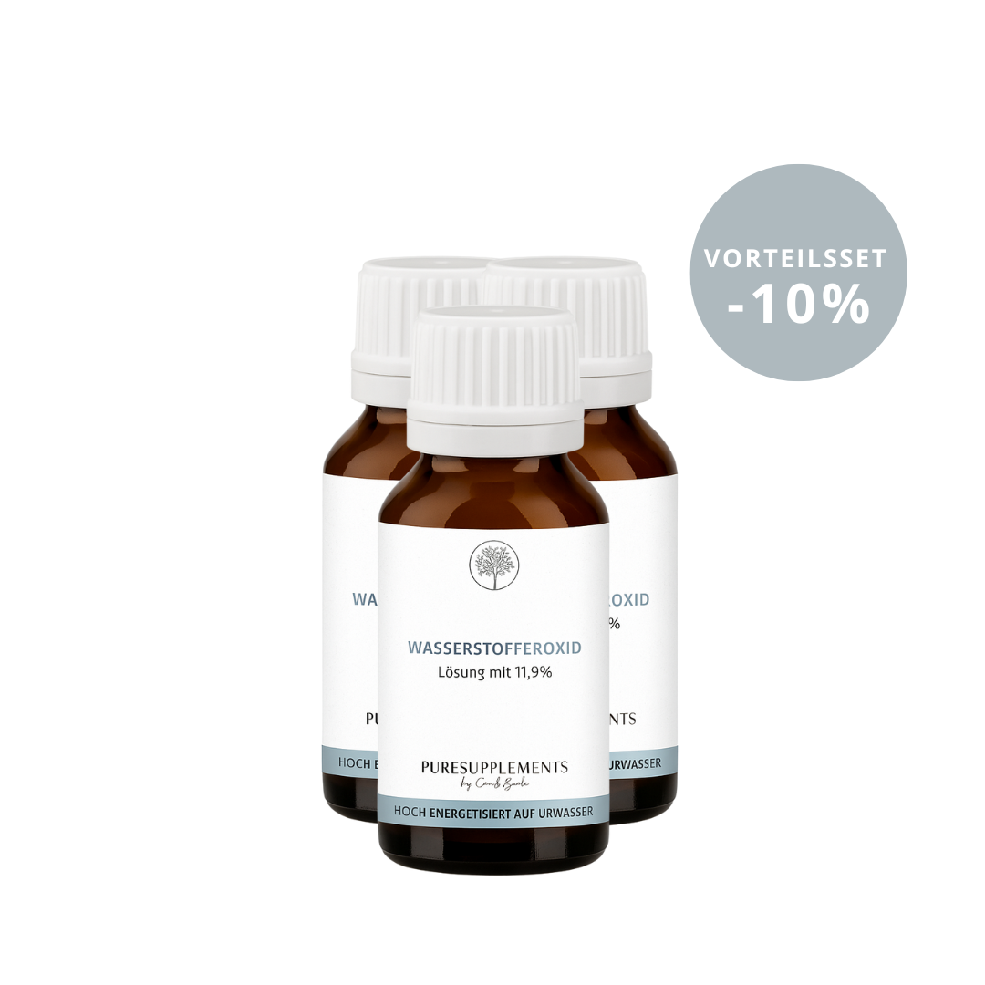 Premium Wasserstoffperoxid H2O2 11,9% hoch energetisiert auf Hexagonalem Urwasser (Warze, wpo, 20ml, Sauerstoff Aktiv, 0% Zusätze)