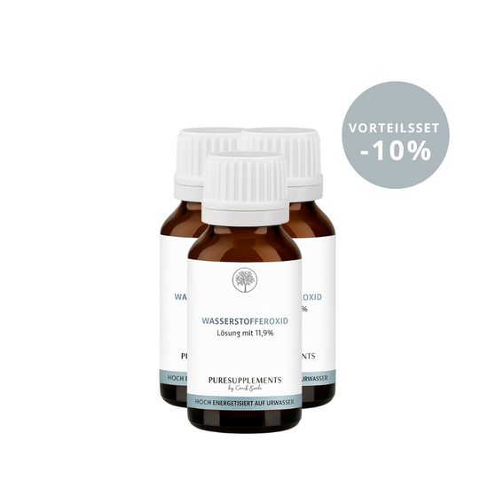 Premium Wasserstoffperoxid H2O2 11,9% hoch energetisiert auf Hexagonalem Urwasser (Warze, wpo, 20ml, Sauerstoff Aktiv, 0% Zusätze)