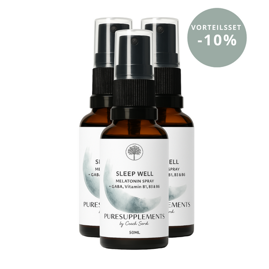 Sleep Well Komplex aus Melatonin & Gaba mit Vitamin B1, B3 & B6 (Schlafspray Komplex, 50ML)
