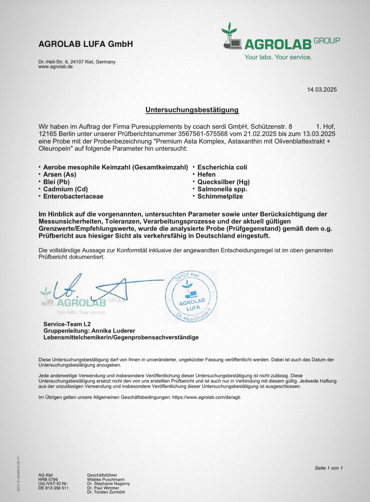 Premium Asta Komplex: Astaxanthin AstaReal® mit Olivenblattextrakt aus Spitzenanbau Europa (+Reich an Oleuropein & echten EU-Astaxanthin, hohe Reinheit, vegan, 120 Kapseln)