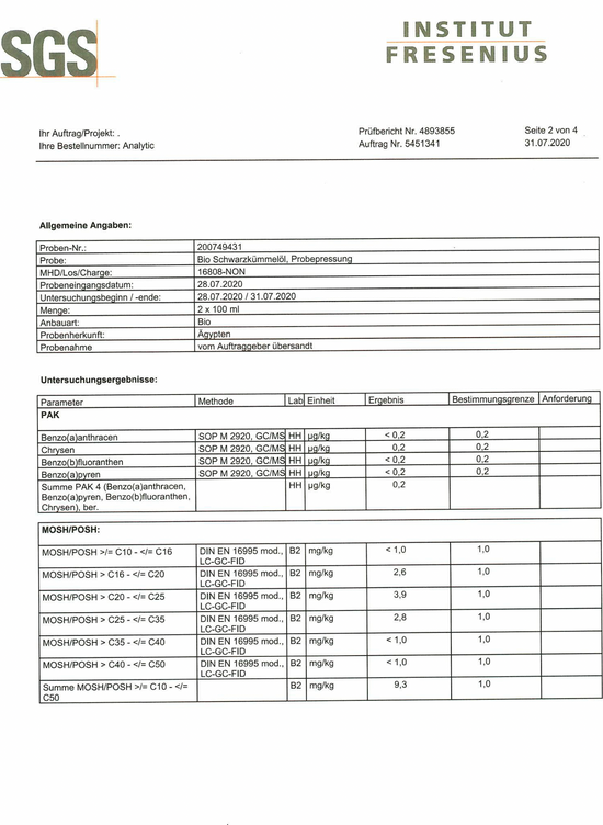 Premium Bio Schwarzkümmelöl aus Spitzenanbau Ägypten (2x 50ml mit Pipette, schonend gefiltert, Spitzenqualität + Thymochinon)