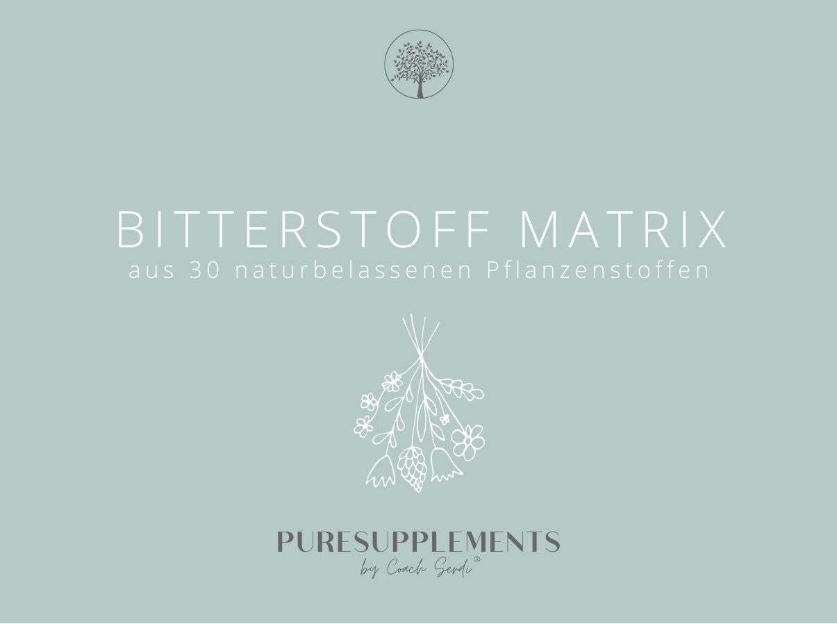 Bitterstoff Matrix Komplex aus 30 naturbelassenen Pflanzenstoffen (Bitterstoff Extrakt, ohne Alkohol, Vegan, GMO-FREE)