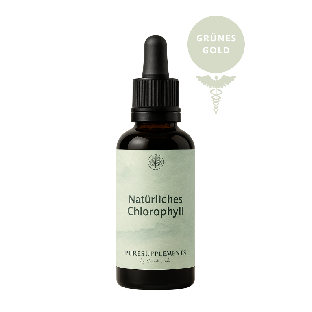 Natürliches Chlorophyll aus 100% Alfalfa Extrakt (50ml, Mironglas, Hexagonal hochenergetisiert)