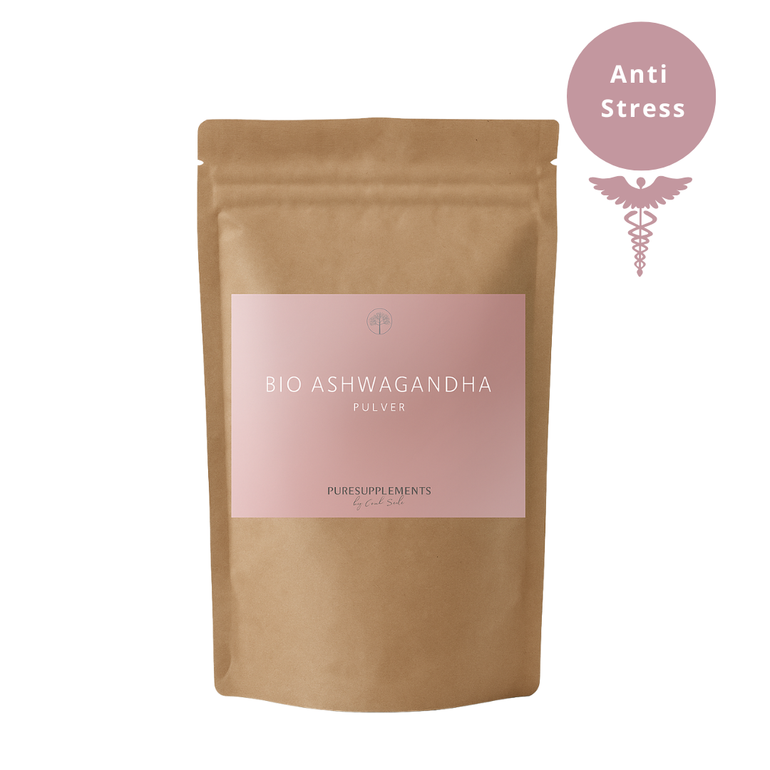 Premium Bio Ashwagandha Pulver (Rohkost, Wildsammlung, 100g)