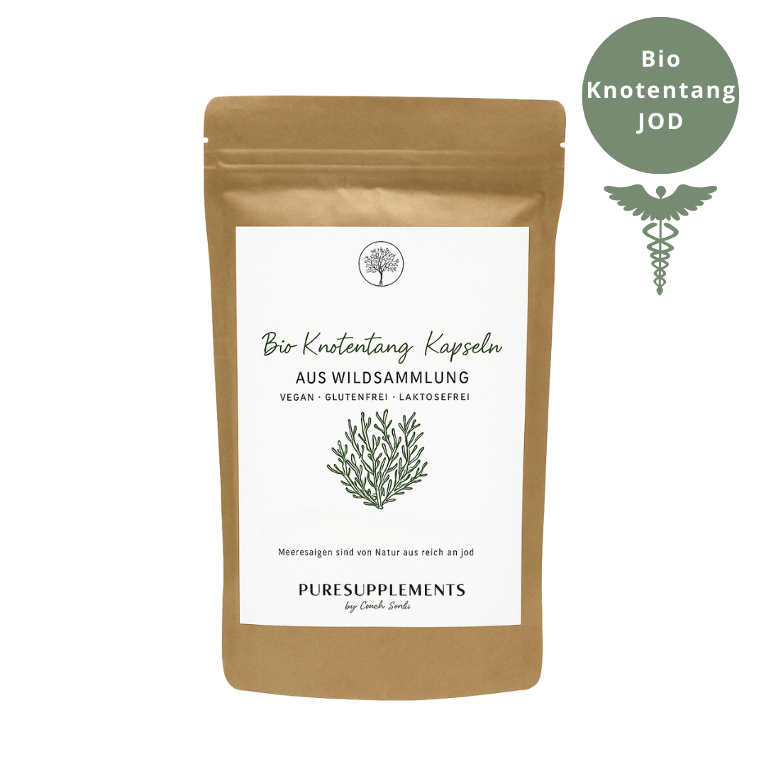 Premium Bio Wildsammlung Knotentang Braunalge - Ascophyllumnodosum (jod, 3 Monatsvorratspackung)