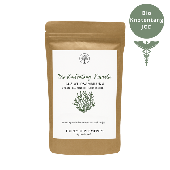Premium Bio Wildsammlung Knotentang Braunalge - Ascophyllumnodosum (jod, 3 Monatsvorratspackung)