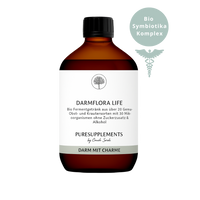 Premium Bio DARMFLORA LIFE Symbiotika Enzym-Fermentgetränk mit 30 Bakterienkulturen Komplex (500ml, ohne Zucker- und Alkoholzusatz)