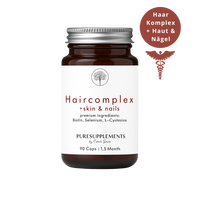 Premium Unisex Haarkomplex  (Amino L-Methionin & L-Cystein (NAC), Selen, Guavenblattextrakt Zink, Curryblattextrakt Eisen, Kupfer, Bambussprossen Silizium, MSM, Bio Camu Camu Vitamin C, Buchweizen Biotin, 90 Kapseln für Haare)