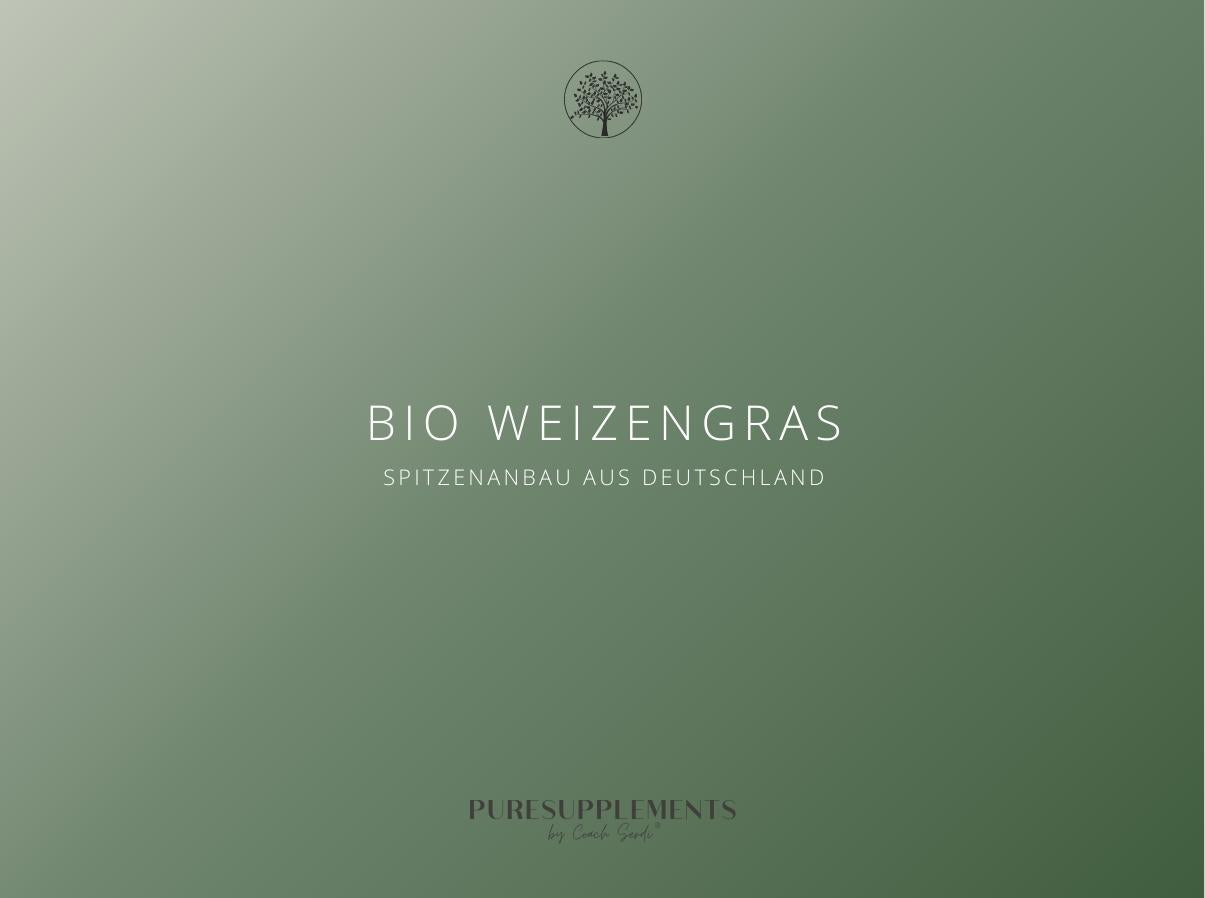 Premium Bio Weizengras Pulver aus Spitzenanbau Deutschland 100g